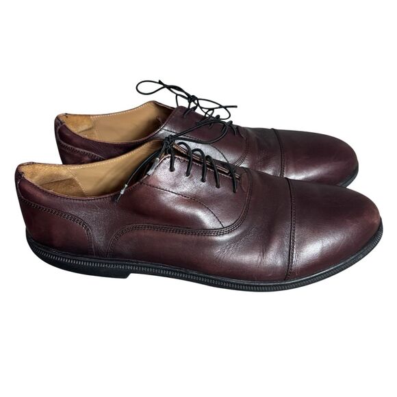 Carets FER Oxblood Oxford Cap Toe Dress Shoes Size 13 EE Leather Barefoot Luxury main image 12
